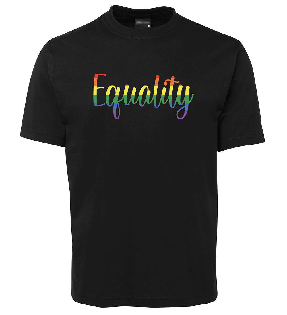 equality t shirt rainbow